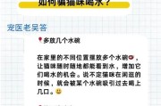 猫咪日常水需求与饮水不足问题探析（了解猫咪的饮水需求，预防健康问题）